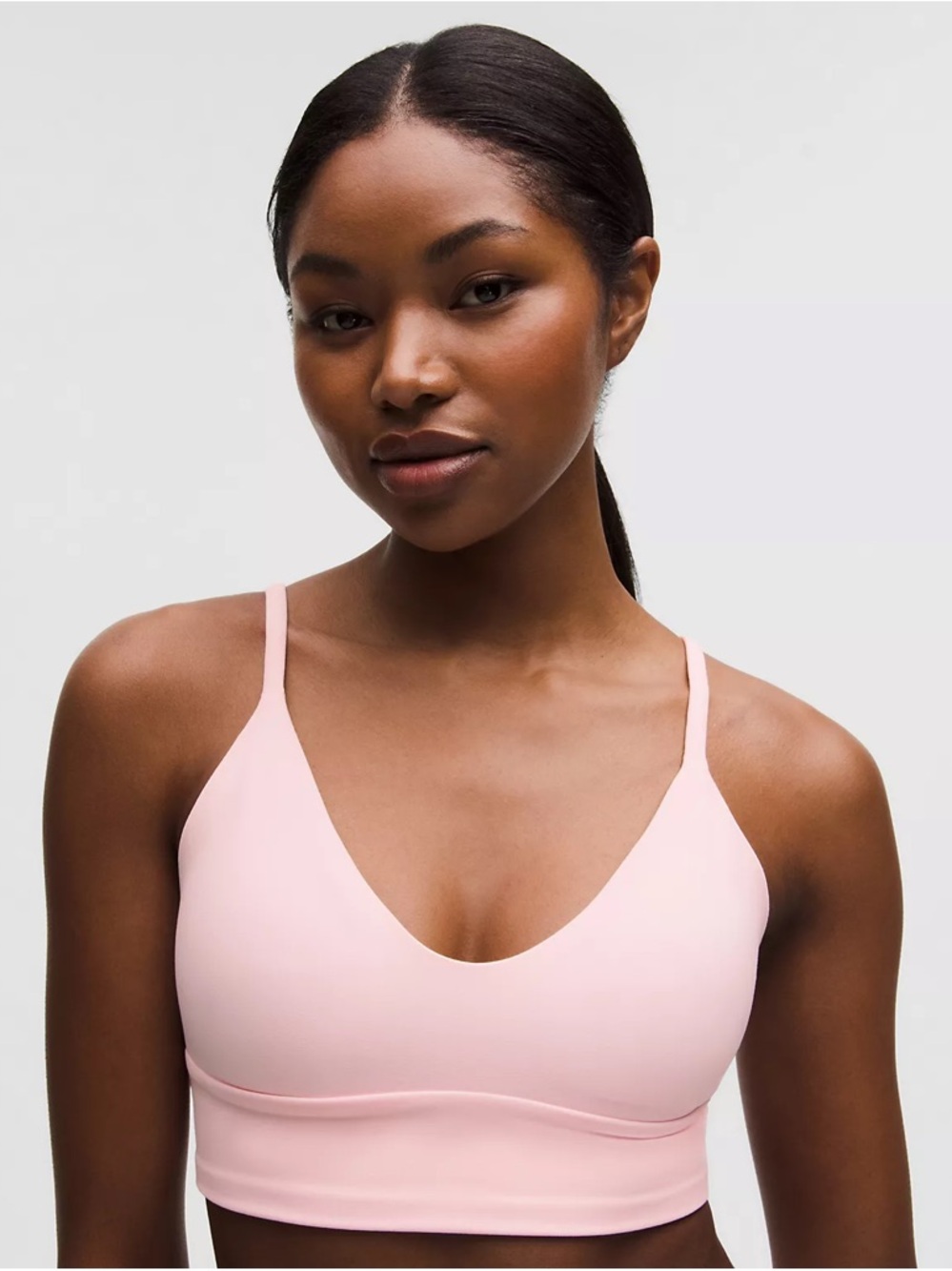 Lululemon - Focuser Scoop-Neck Bra Nulu - Pink Pearl